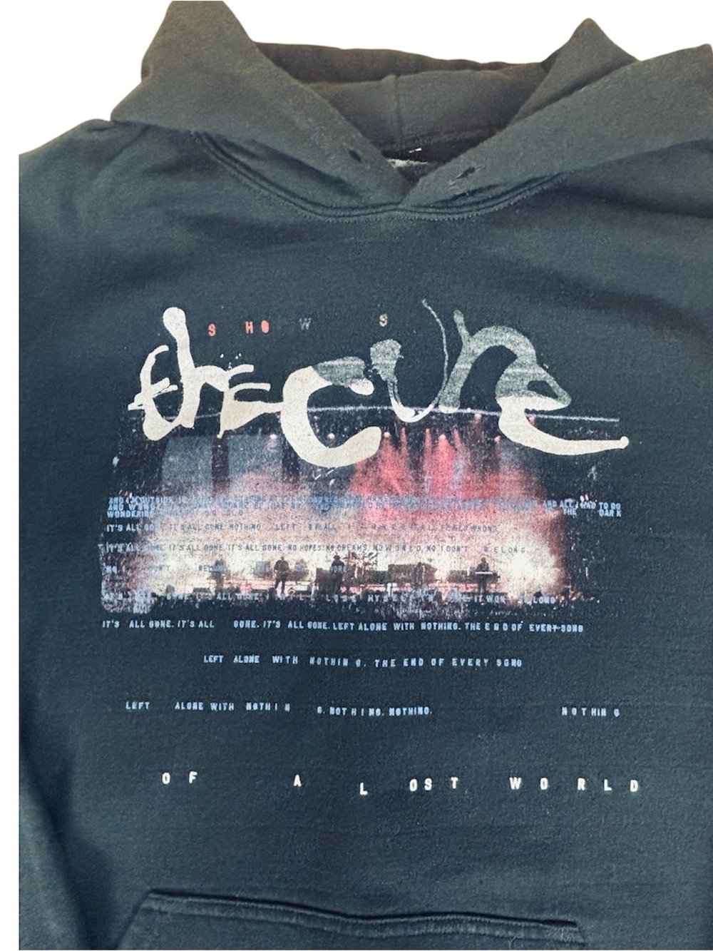 The Cure Tour Hooded Sweatshirt Black Size L Grunge Goth Tour 2023 North America